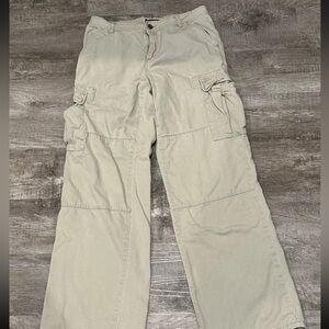 Nautica Womens Cargo Pants Tan Size 6 Tactical Pockets